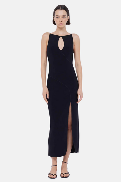 Marielle Split Dress | Black