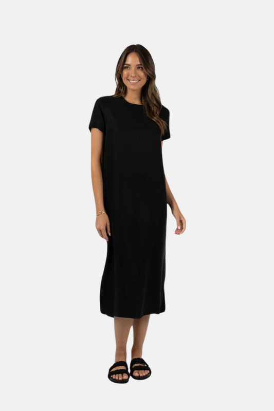 Milano Tee Dress | Black